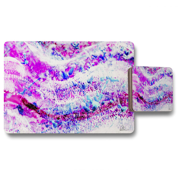 Ebern Designs Wilderness 12 Piece Cork Placemat and Coaster Set